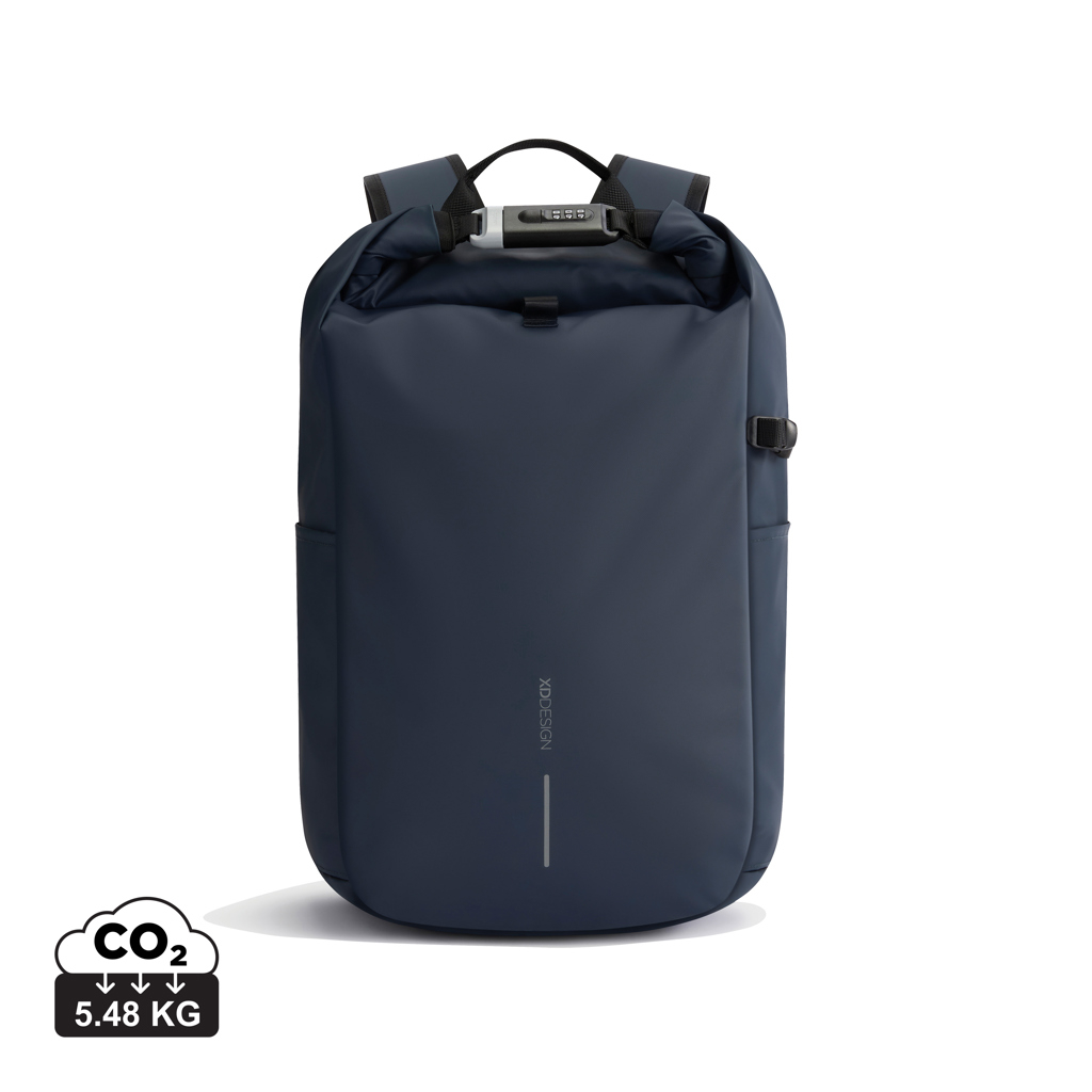 Sac à dos antivol et étanche promotionnel Urban bleu marine et noir